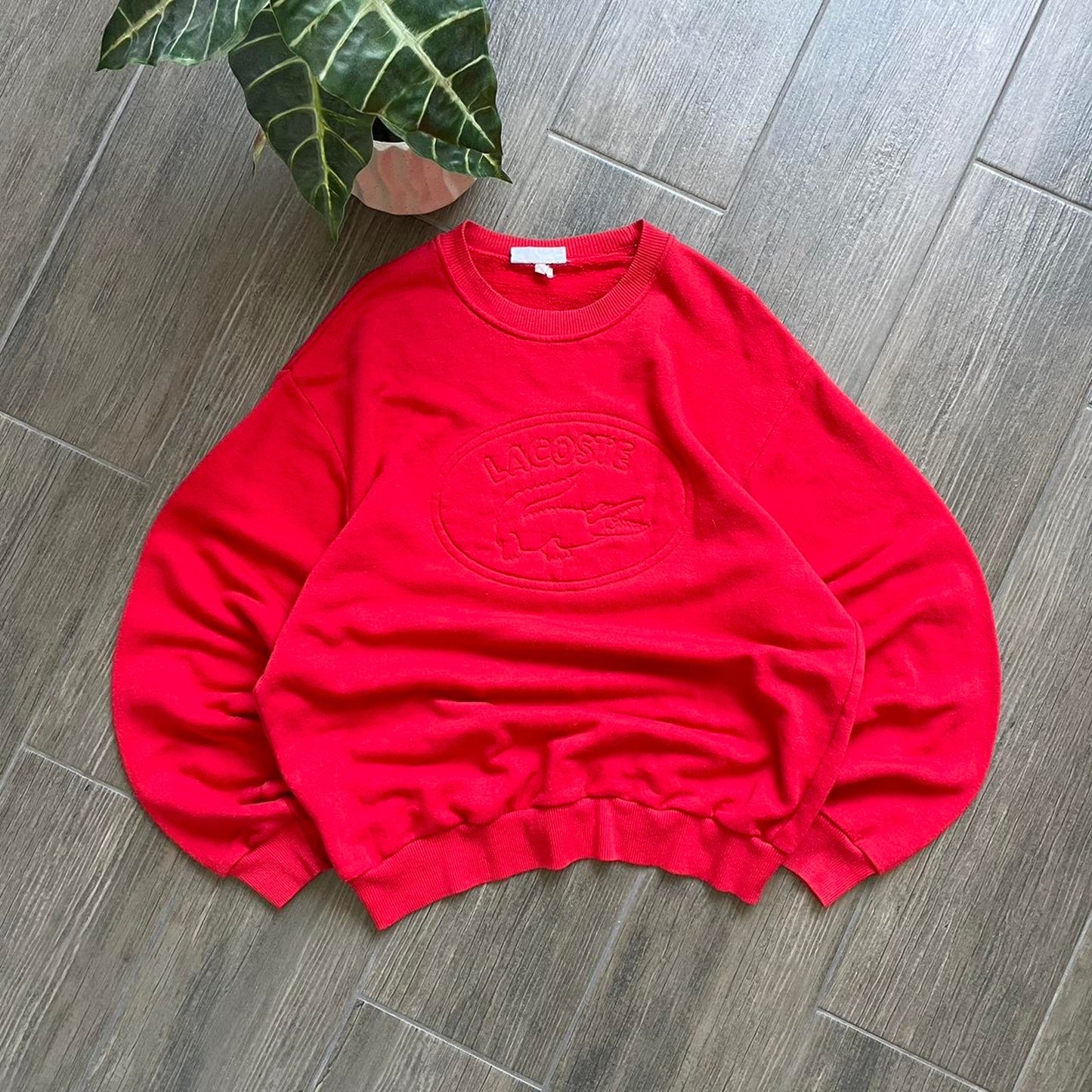 Lacoste big logo baggy vintage 90s sweatshirt