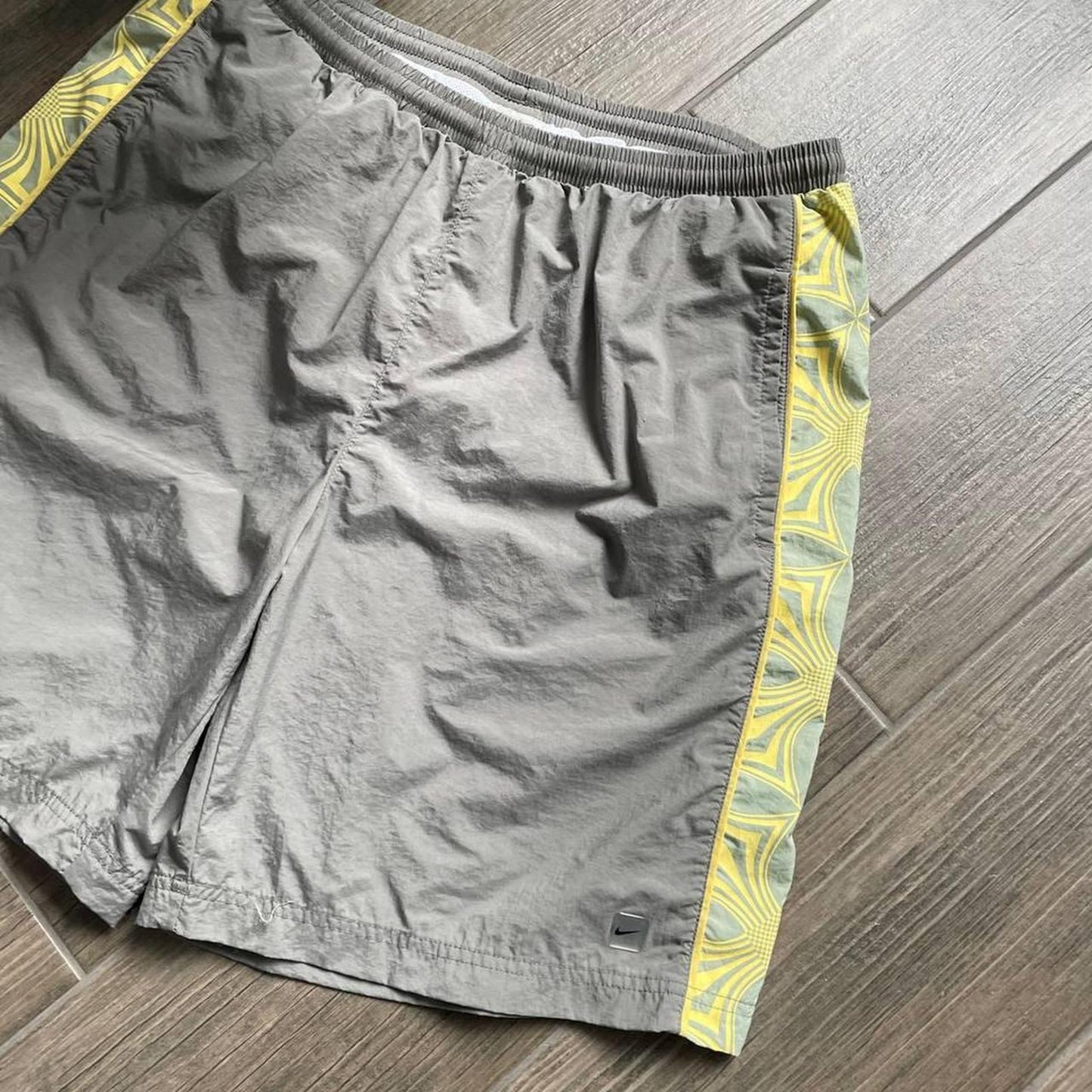 Nike grey baggy y2k nylon shorts
