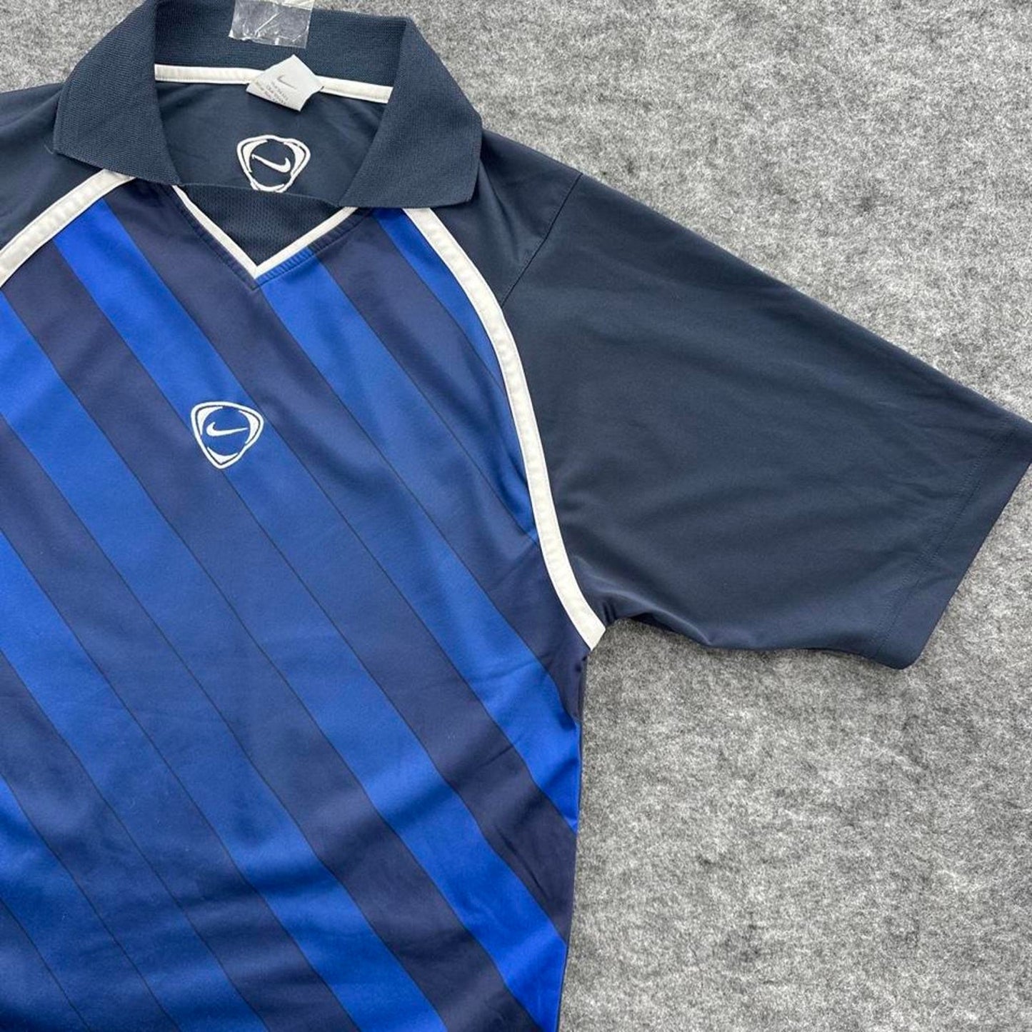 Nike blue and navy striped