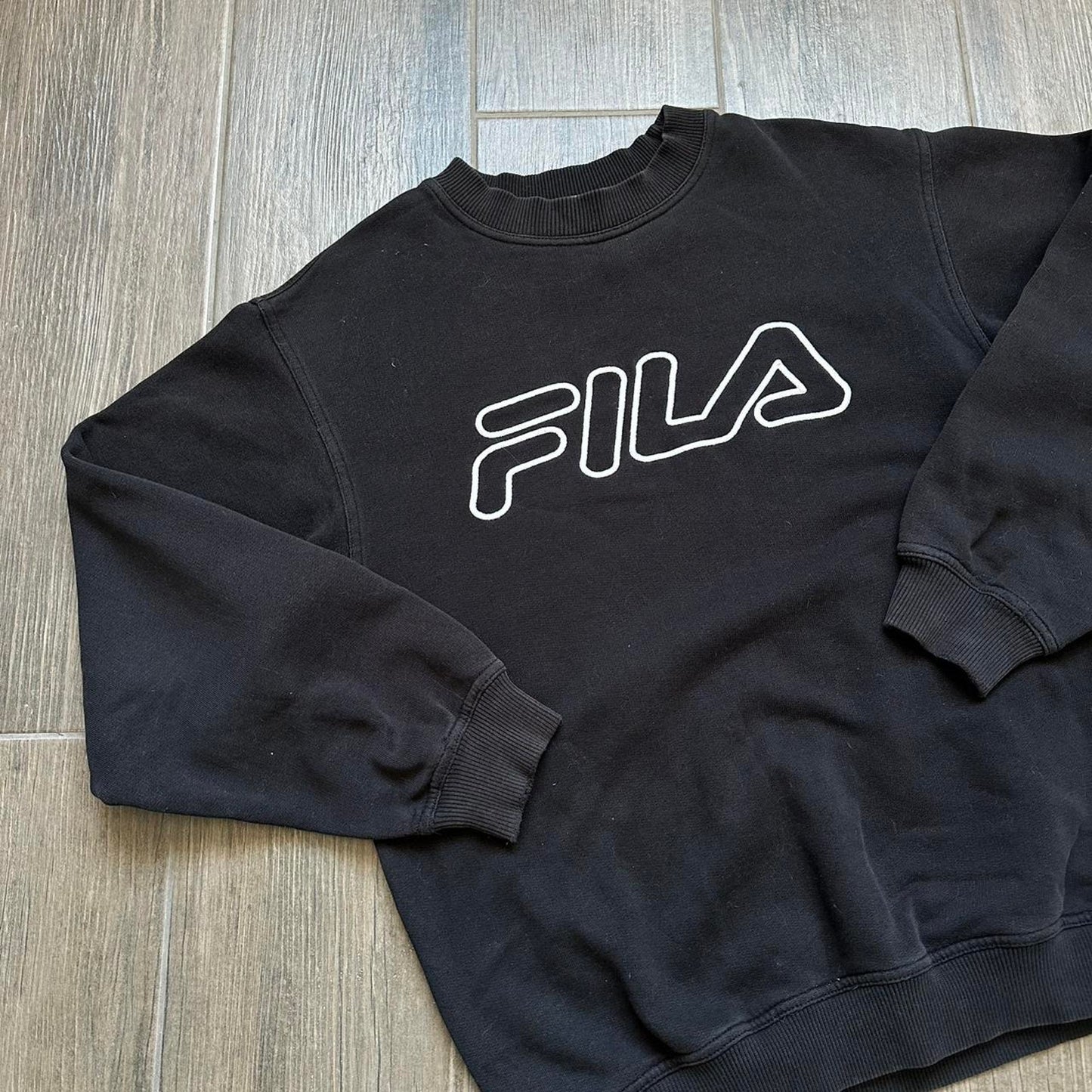 Fila black crewneck sweatshirt
