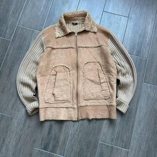 Y2k Japanese style vintage knitted jacket