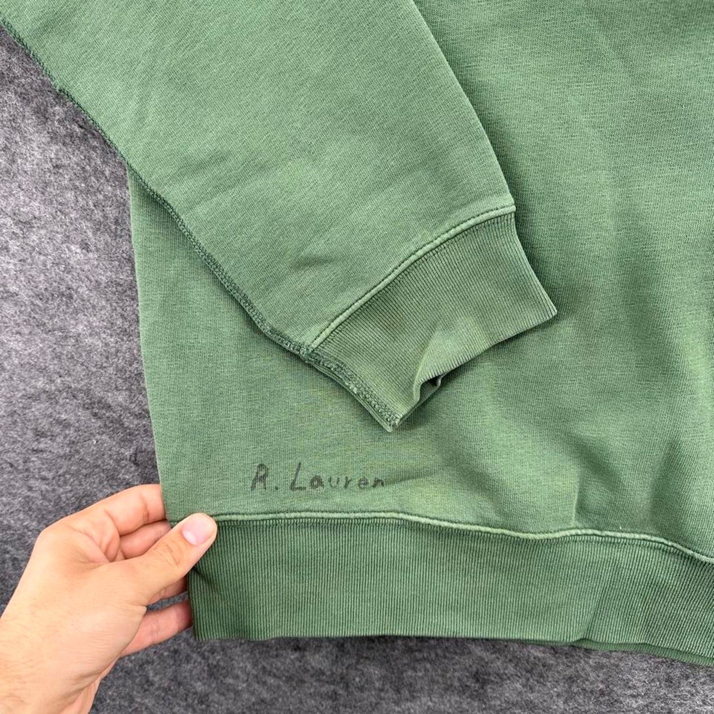 Ralph lauren green crewneck sweatshirt