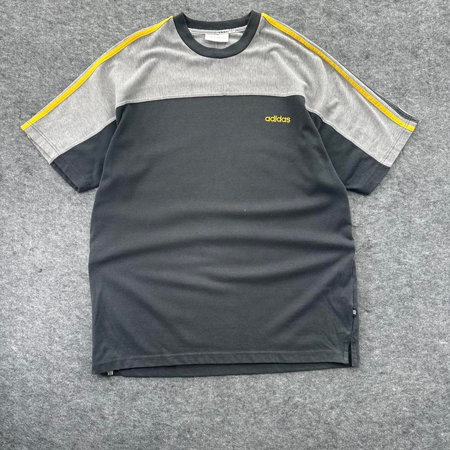 Adidas grey and yellow vintage