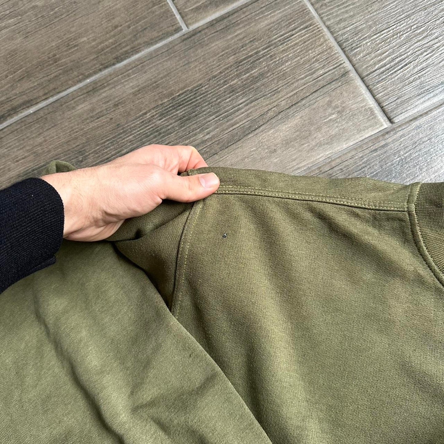 Adidas khaki L y2k baggy vintage sweatshirt
