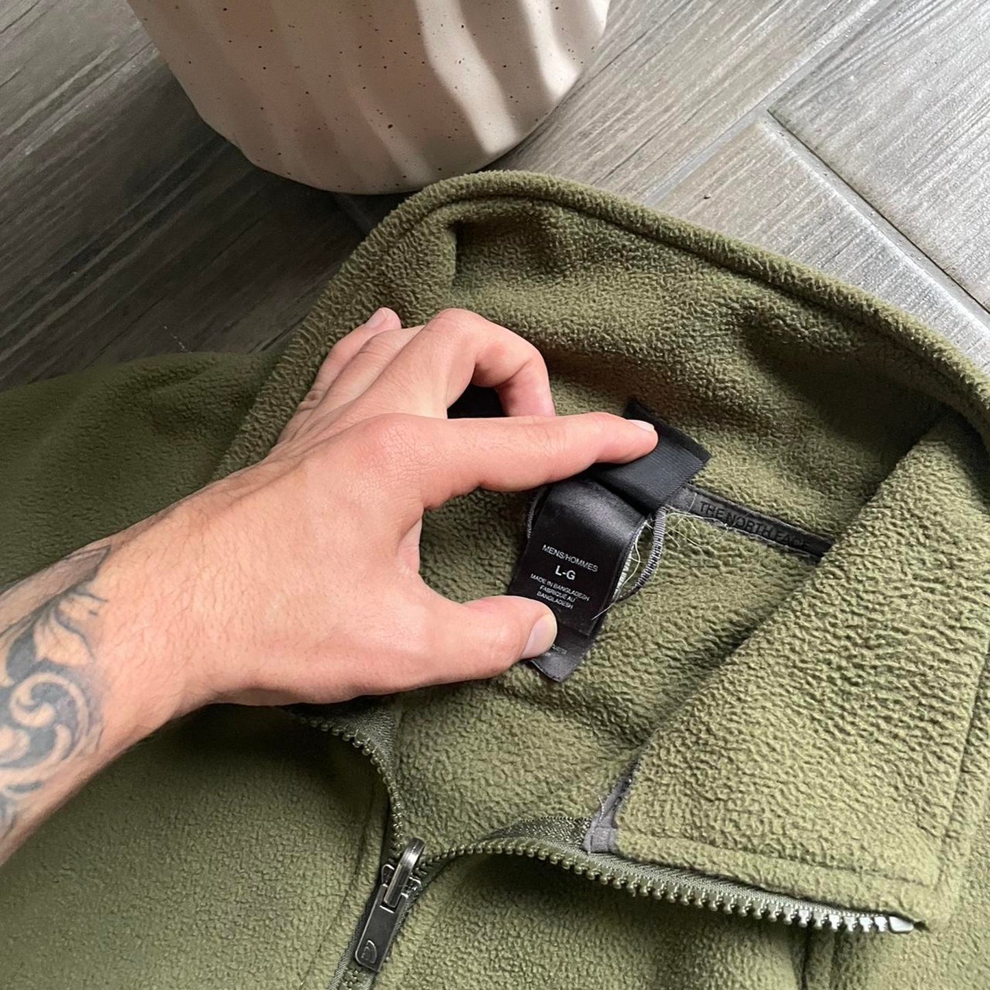 The North Face fleece zip winter y2k baggy jumper