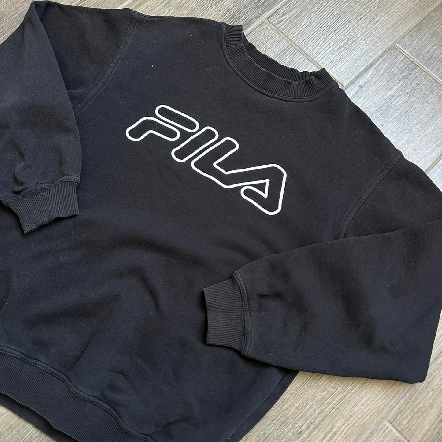 Fila black crewneck sweatshirt