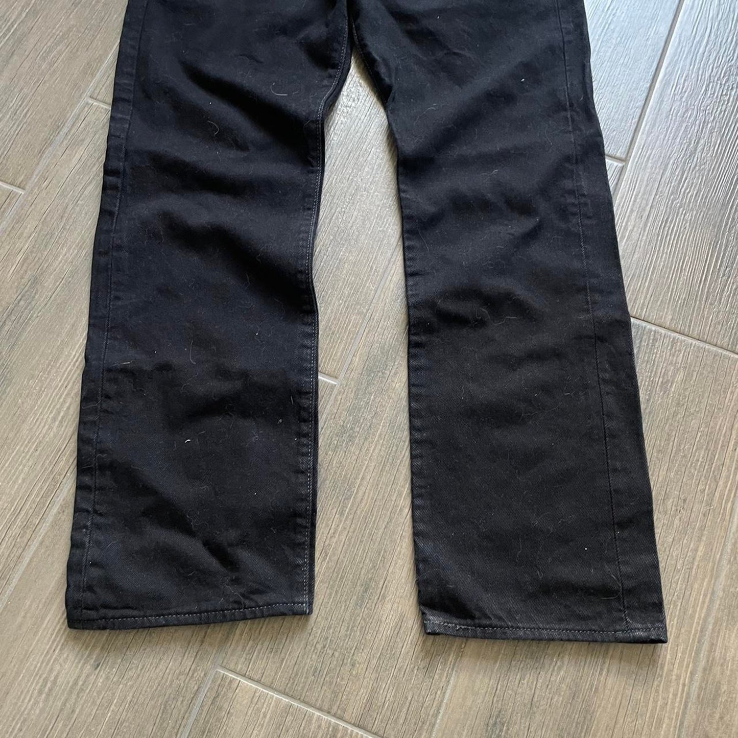 Levis black denim jeans