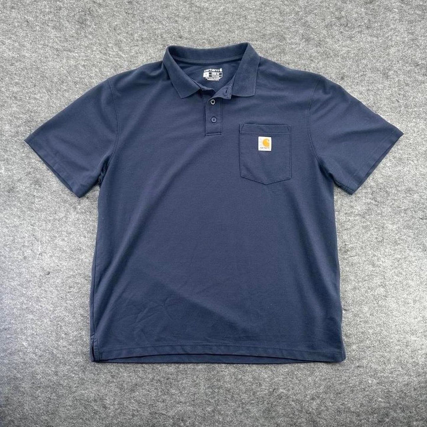 Carhartt navy blue polo shirt