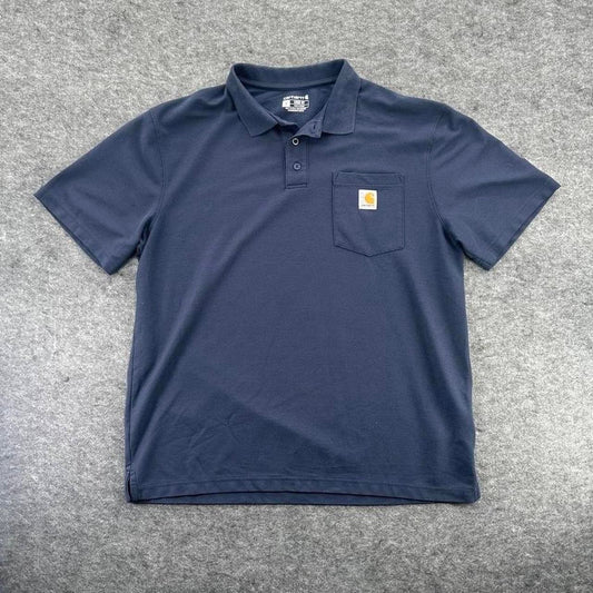 Carhartt navy blue polo shirt