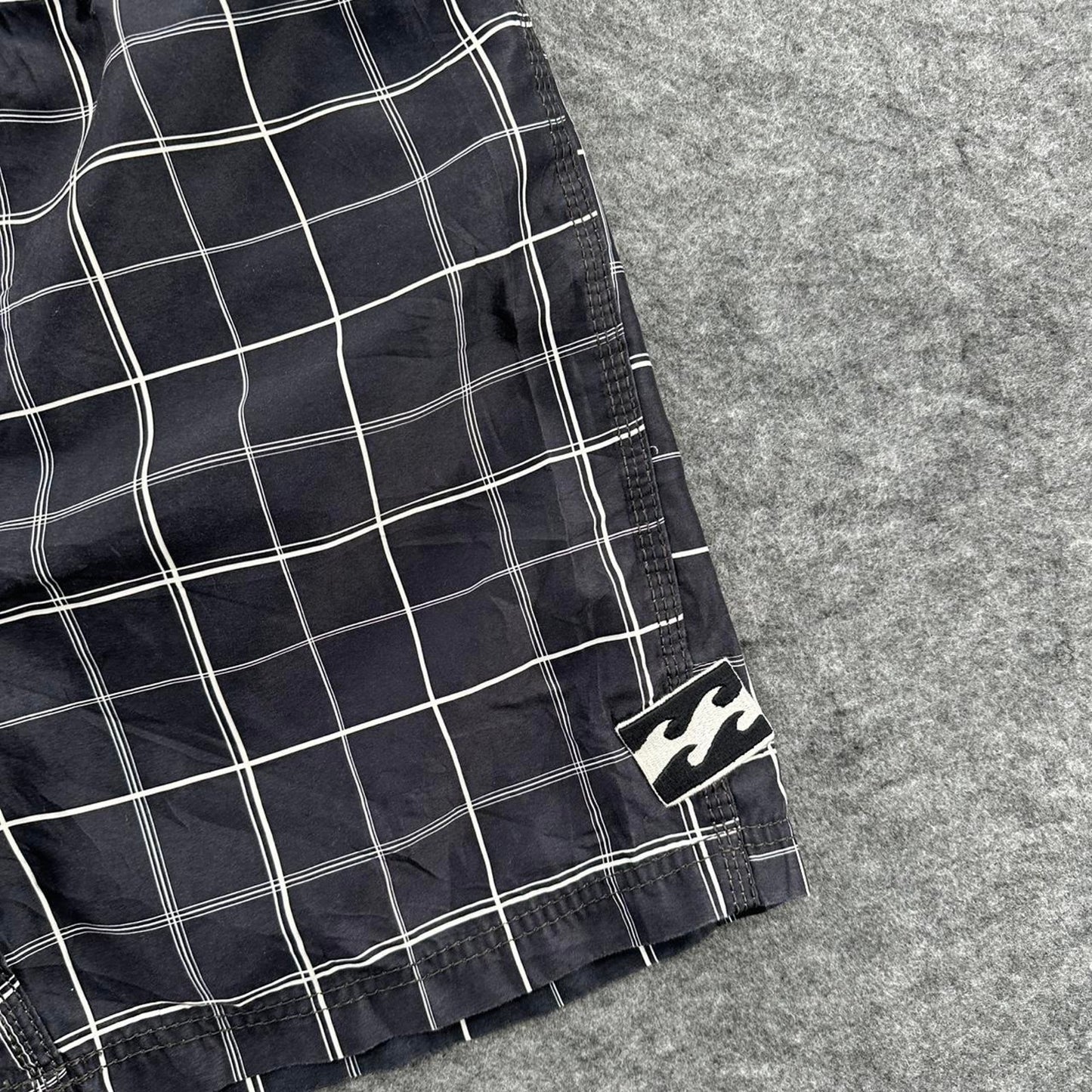 Billabong black white checkered