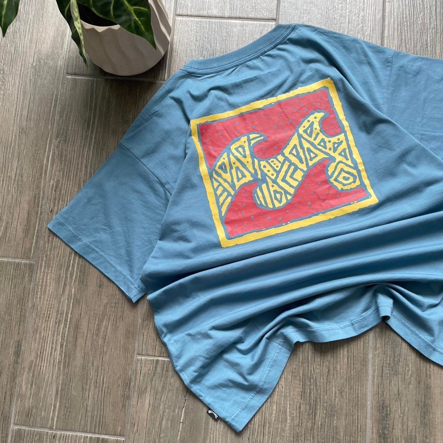 Billabong Surf Big Logo Y2K Vintage T-Shirt Blue Size L