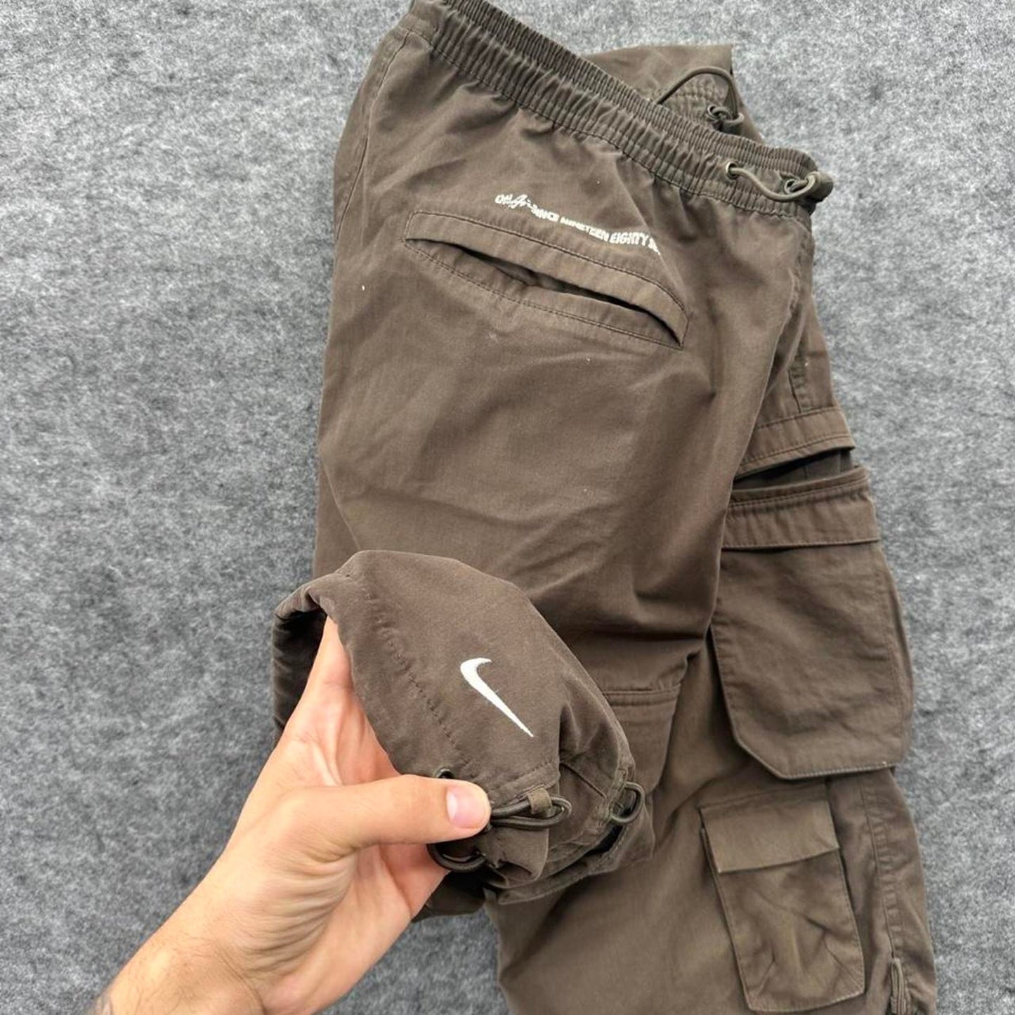 Nike brown cargo shorts with