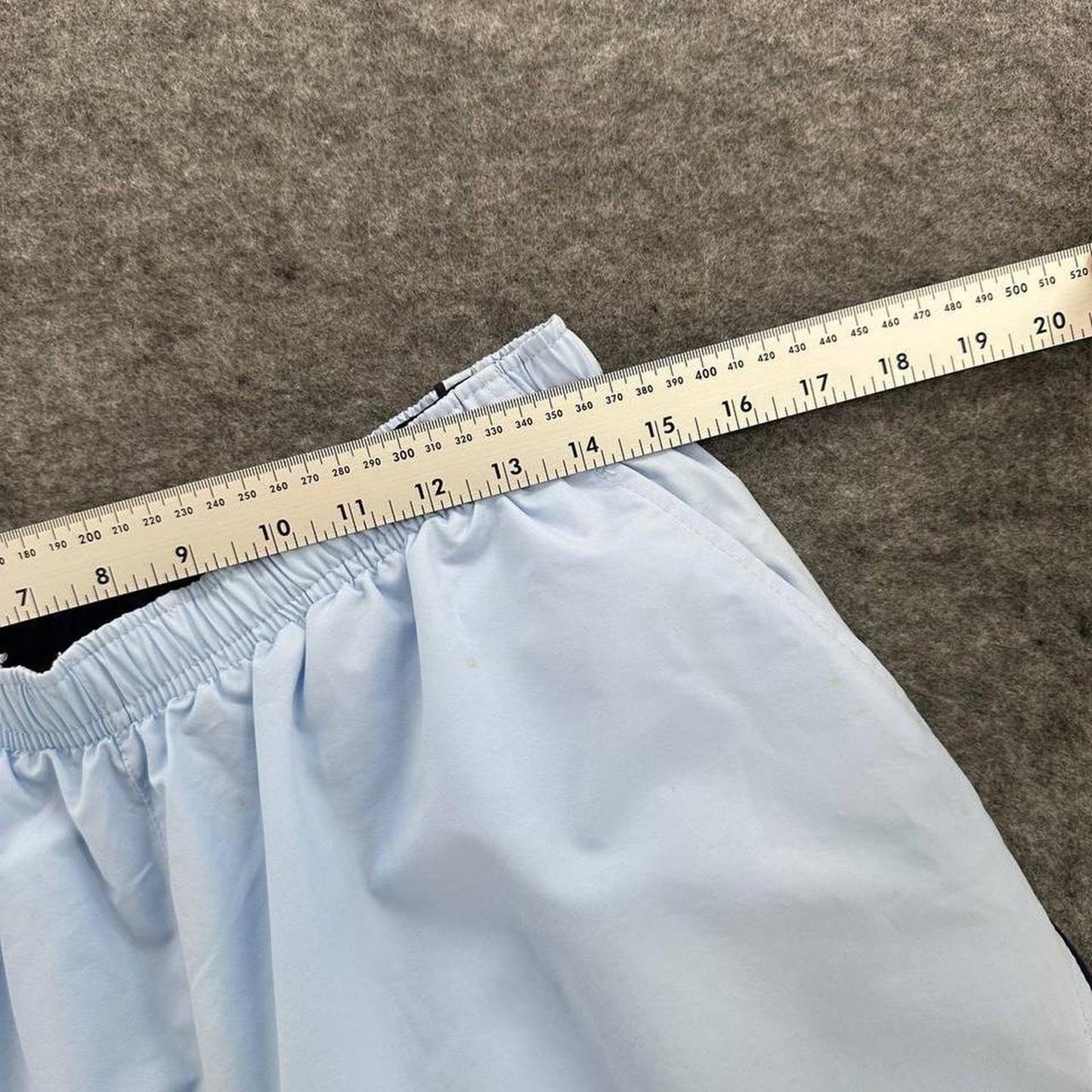 Nike white blue shorts