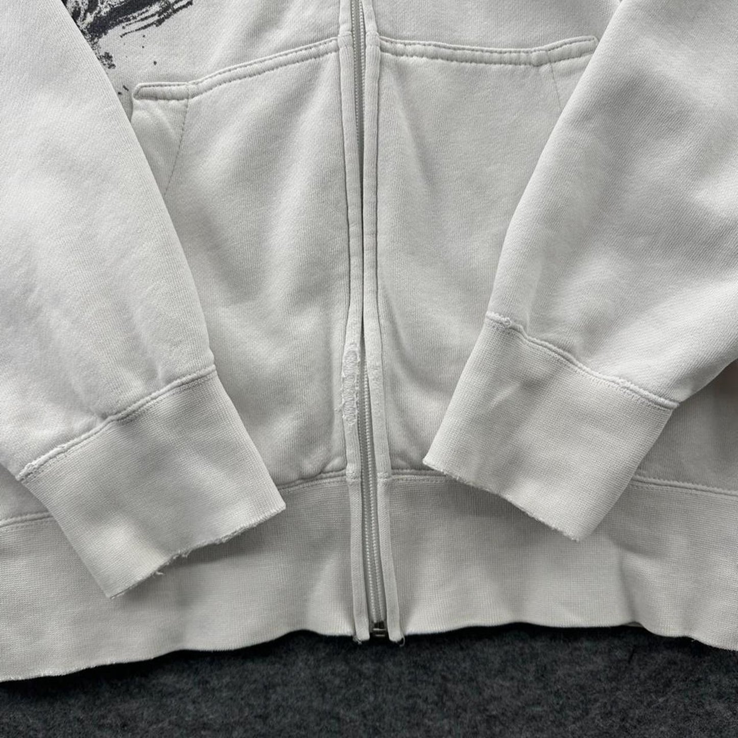 Fox racing white zip up