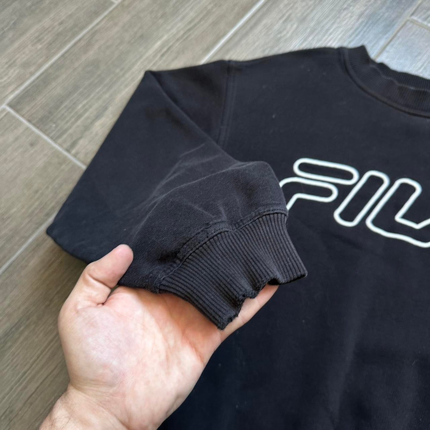 Fila black crewneck sweatshirt