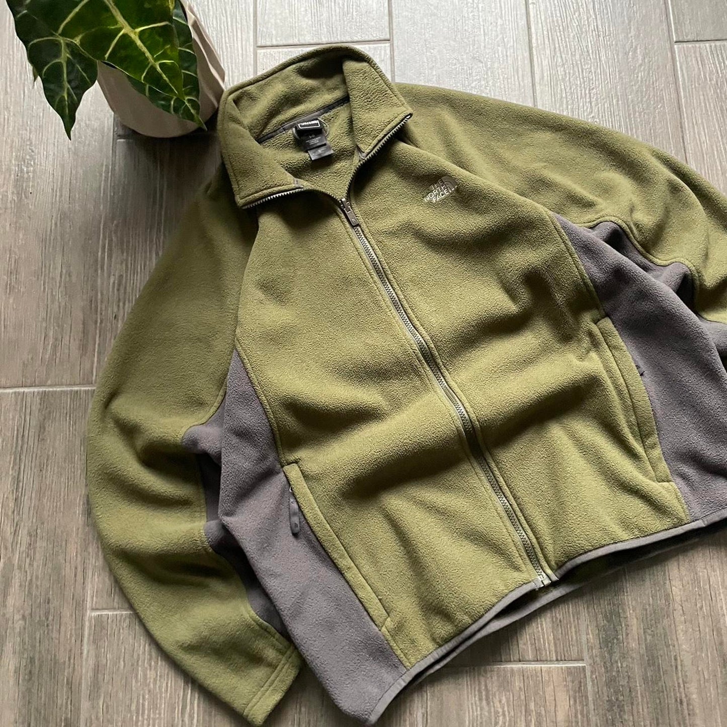 The North Face fleece zip winter y2k baggy jumper