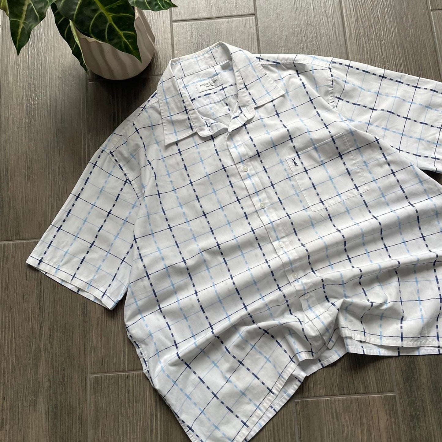 Yves Saint Lauren luxury y2k baggy streetwear M shirt