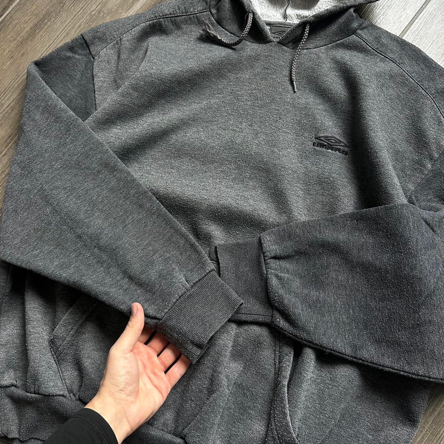 Umbro grey y2k vintage streetwear XL hoodie