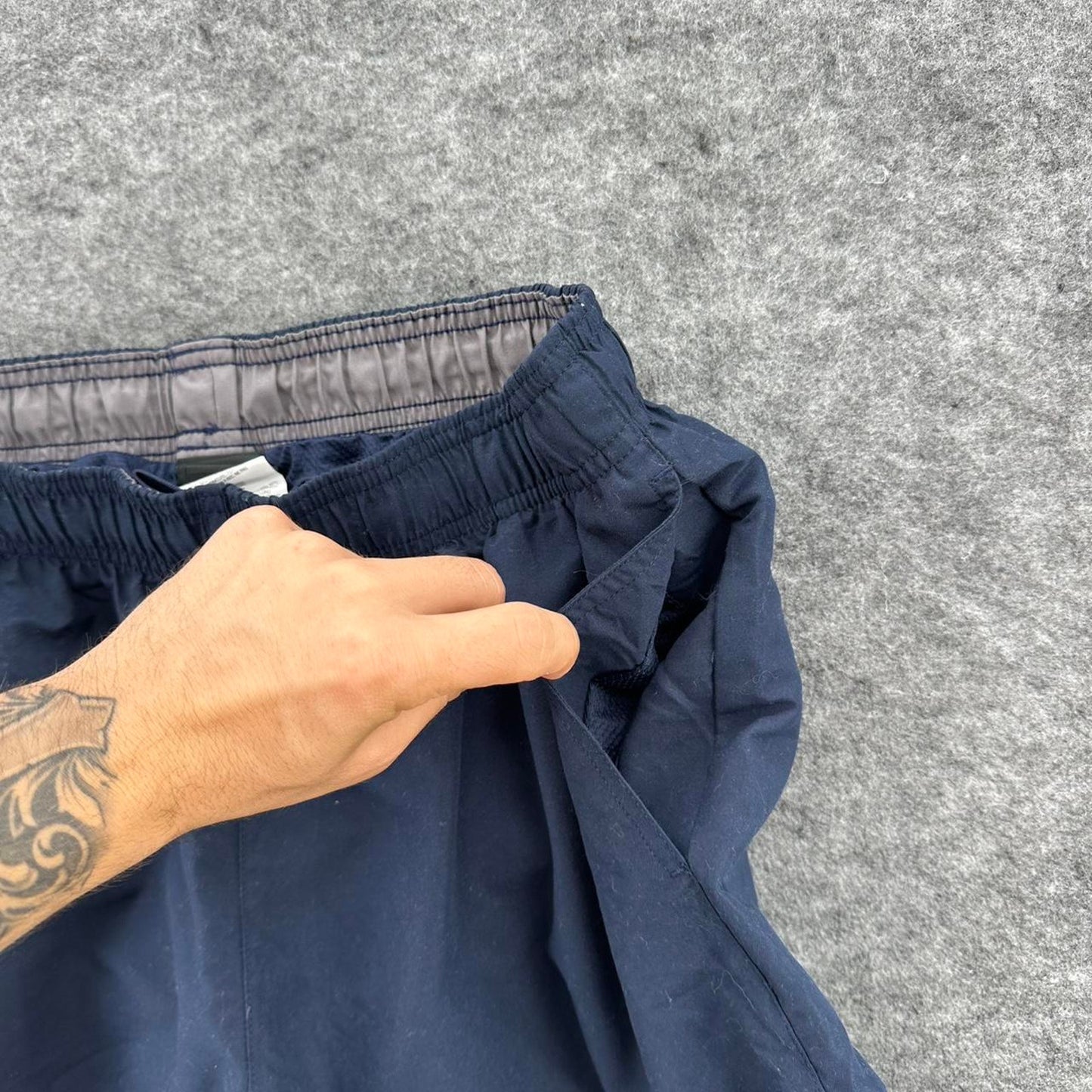 Nike navy blue running shorts
