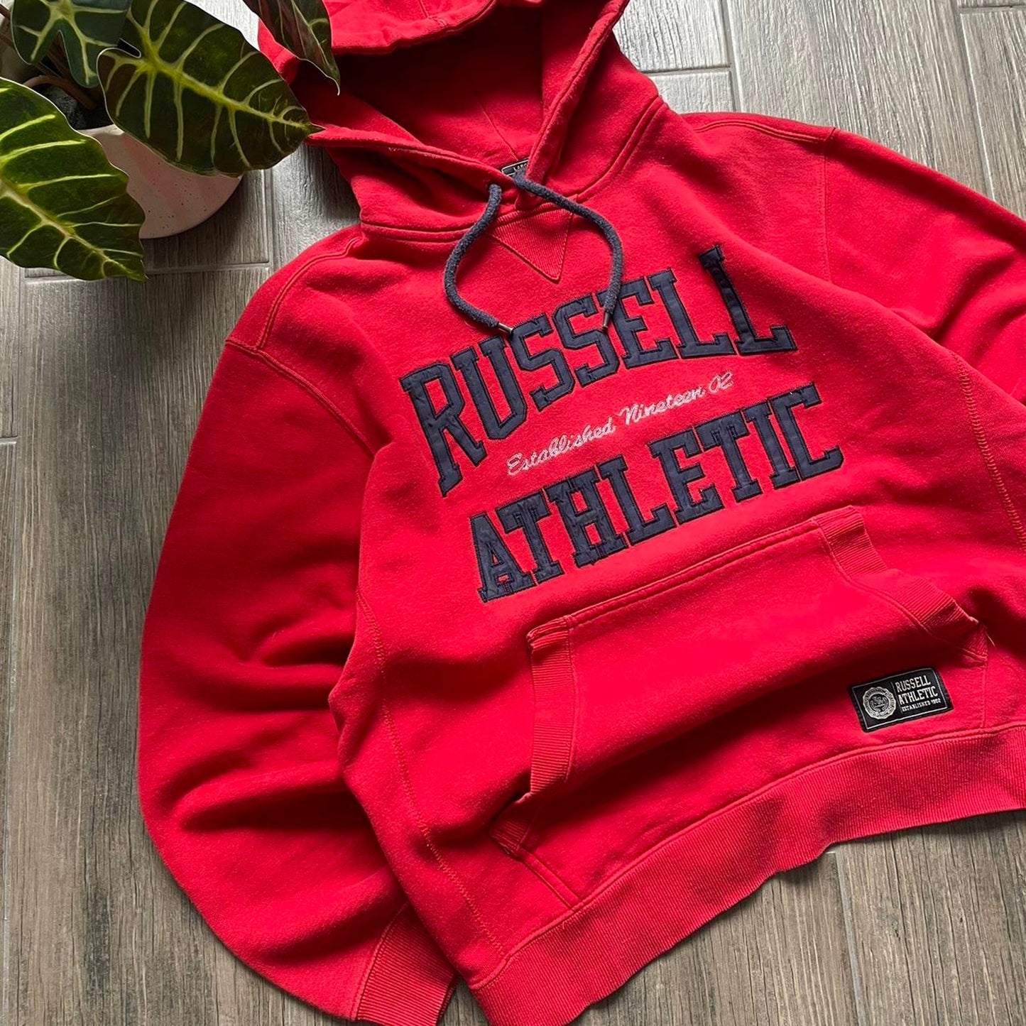 Russel athletic red baggy hoodie
