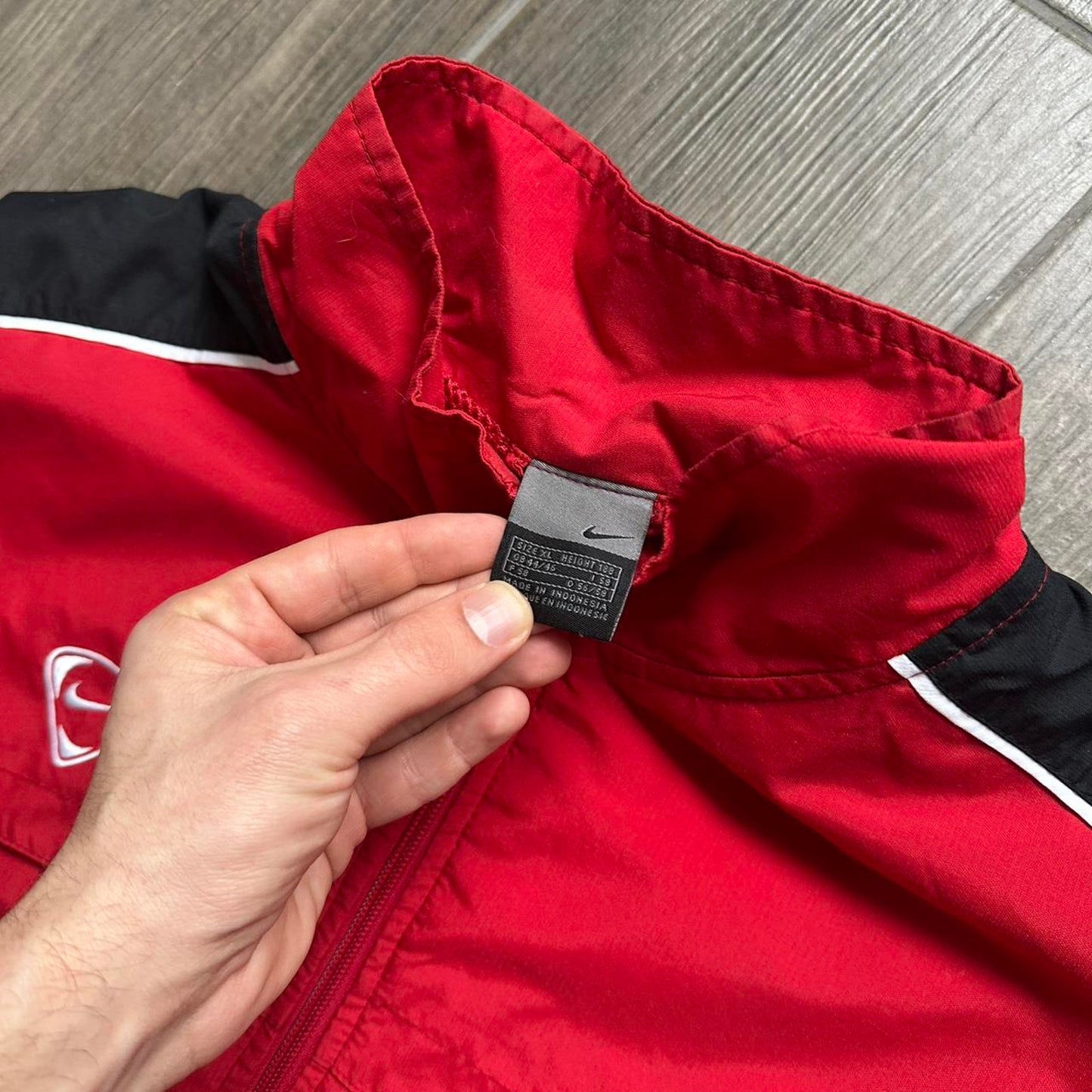 Nike red XL y2k light jacket