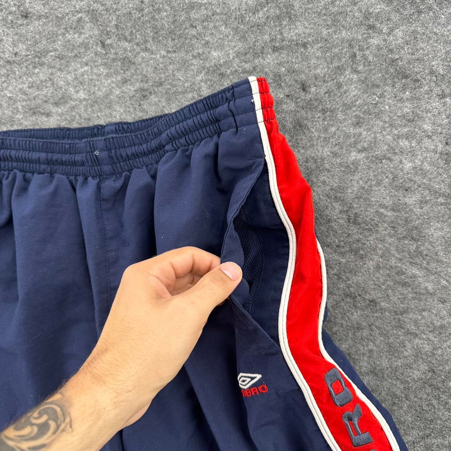 Umbro navy blue shorts with
