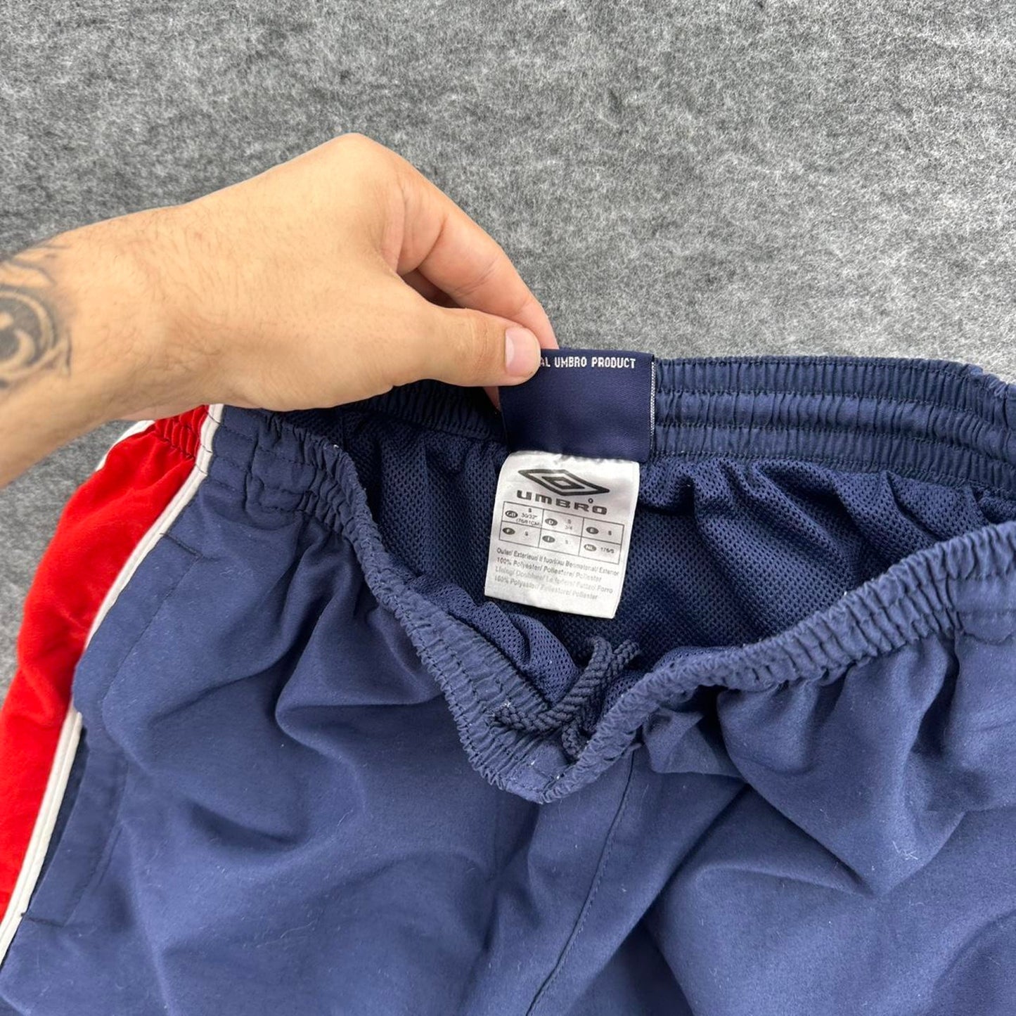 Umbro navy blue shorts with