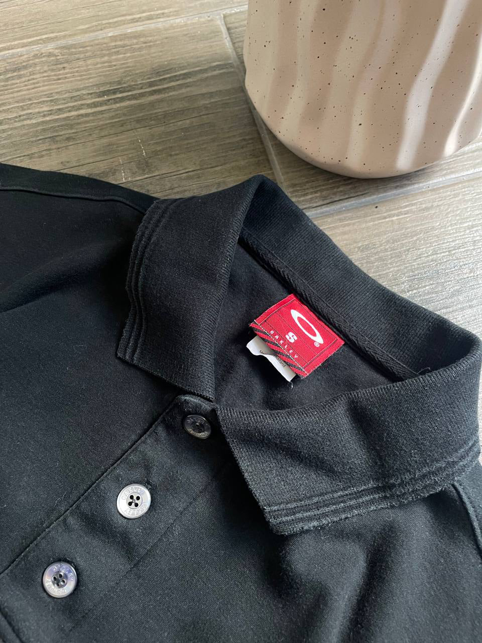 Oakley black vintage outdoor polo