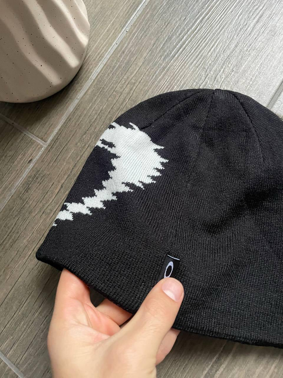 Oakley x Piet Black & White Knit Beanie