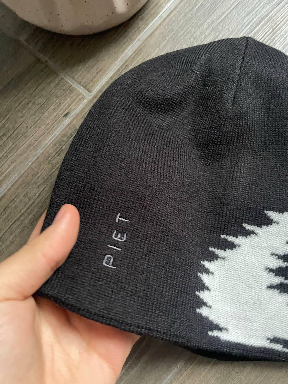 Oakley x Piet Black & White Knit Beanie