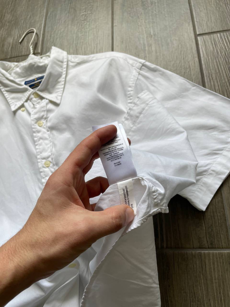 Polo Ralph Lauren white baggy shirt