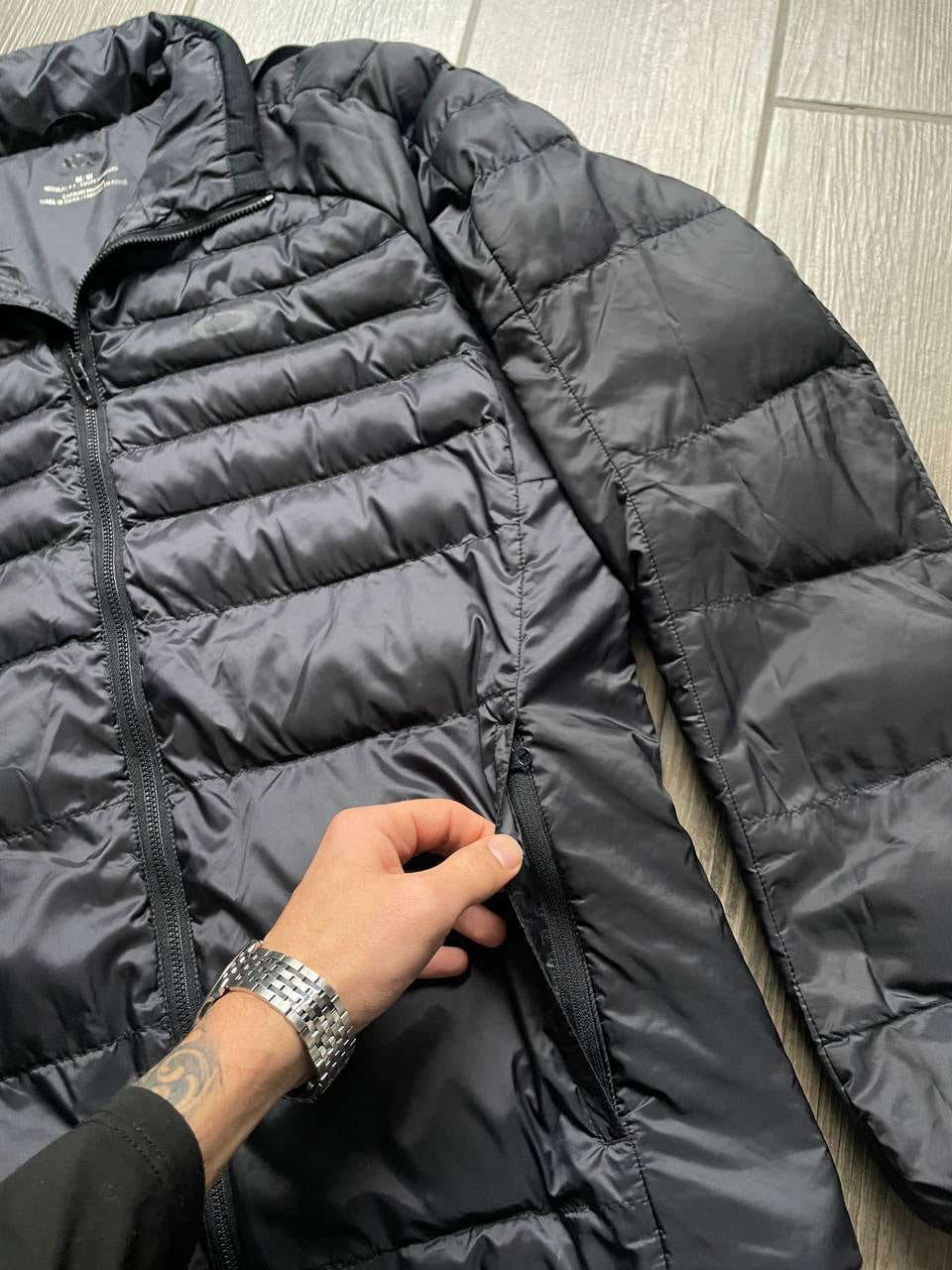 Oakley software black drill puffer y2k jacket