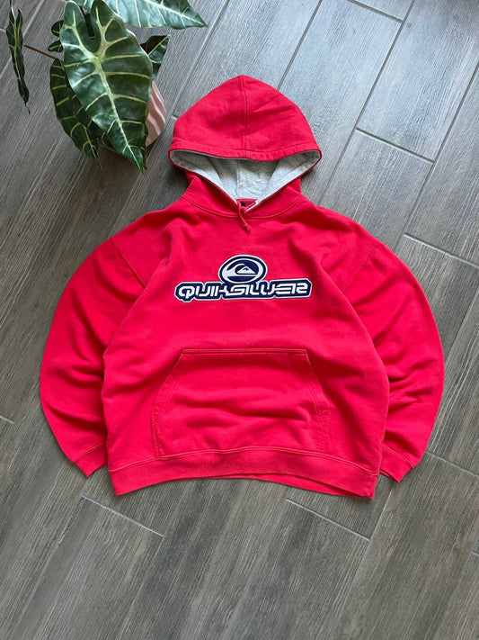 Quiksilver Vintage Red Oversized Hoodie