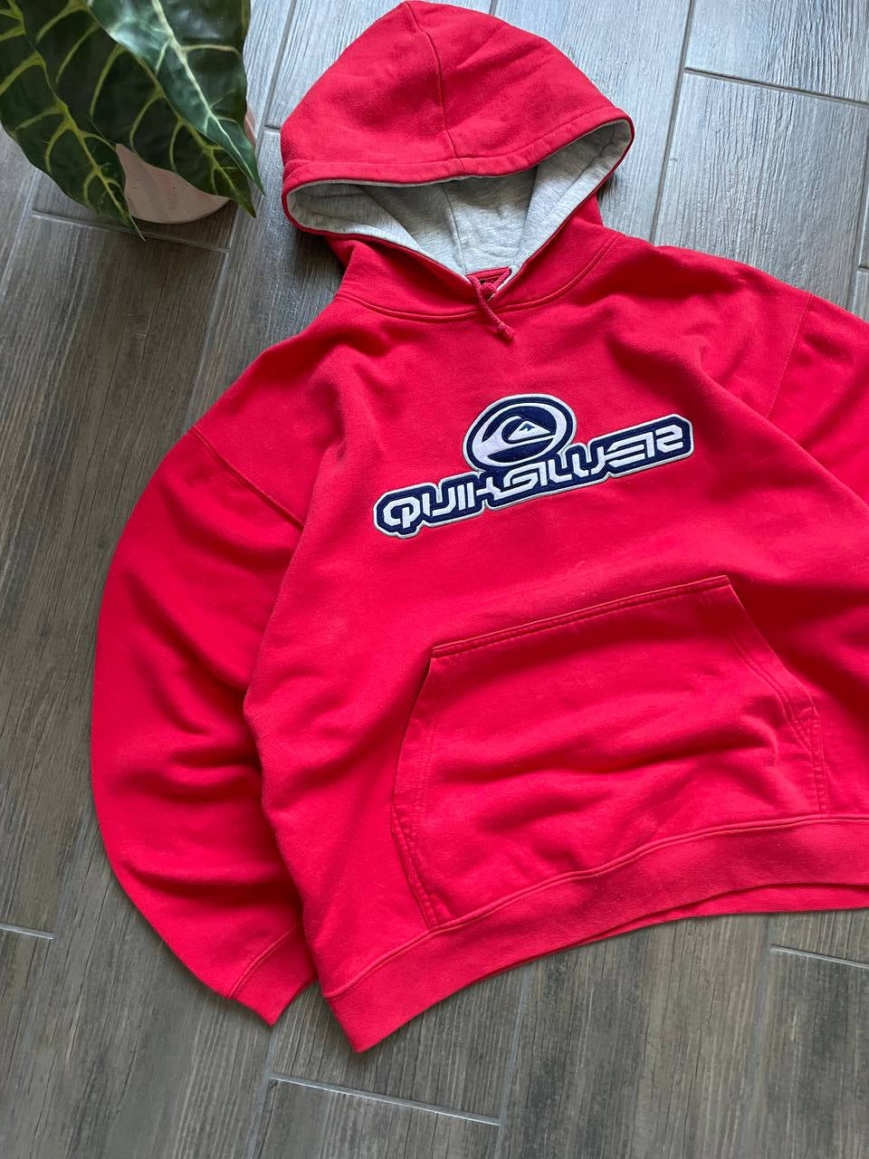 Quiksilver Vintage Red Oversized Hoodie