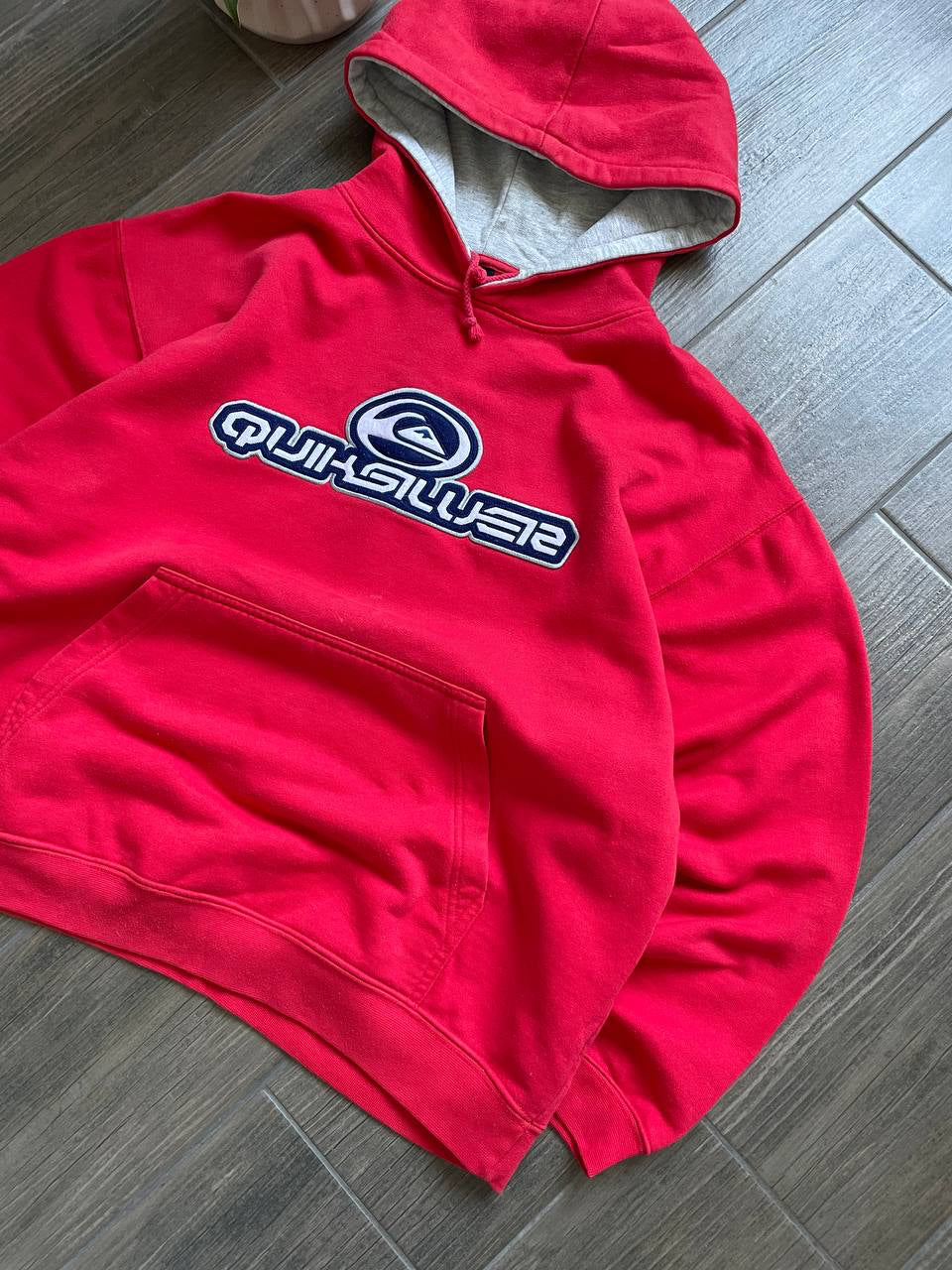 Quiksilver Vintage Red Oversized Hoodie