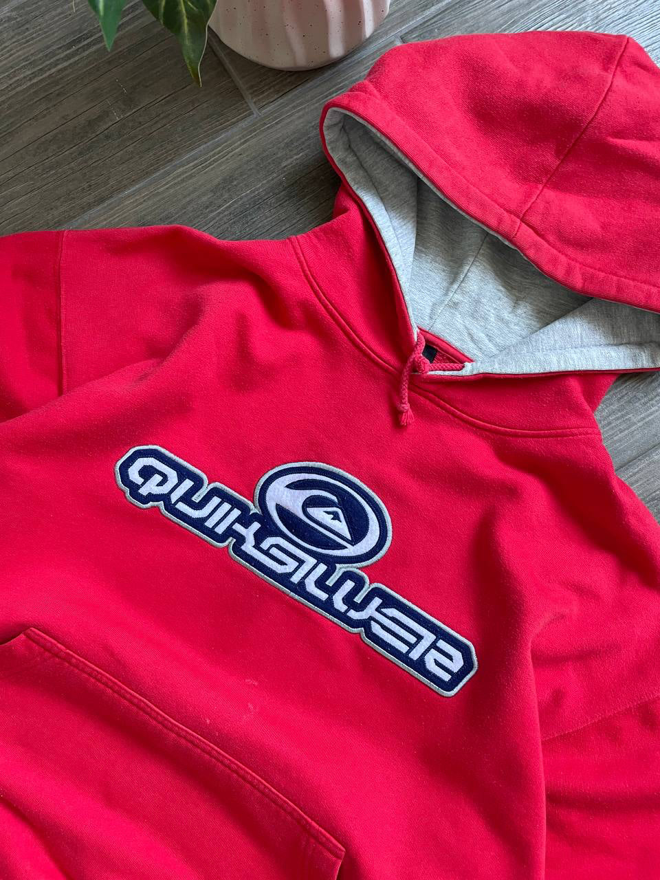 Quiksilver Vintage Red Oversized Hoodie