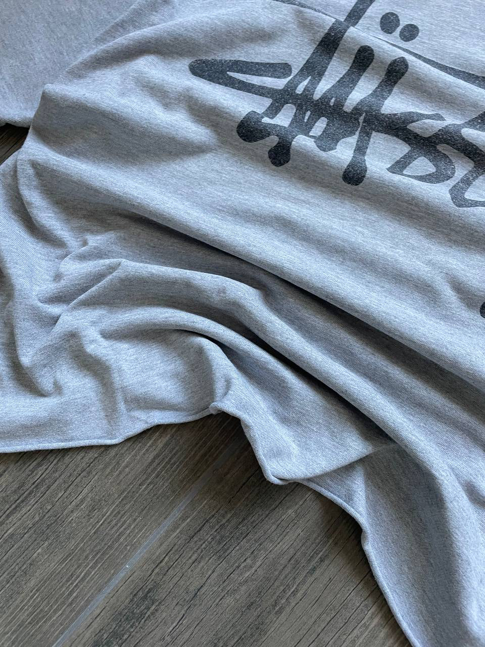 Stussy Grey Classic Logo T-Shirt