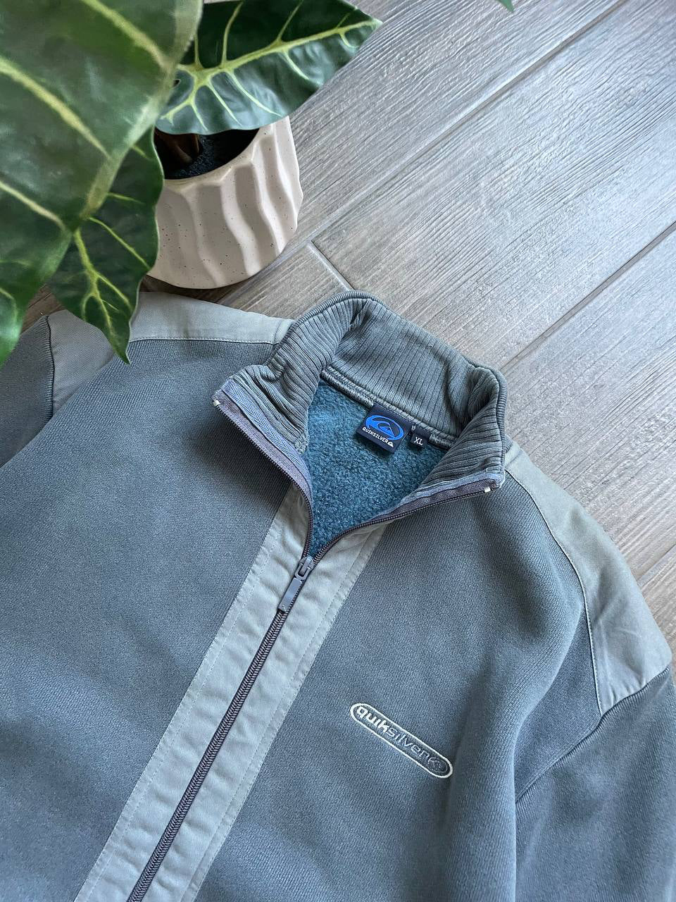 Quiksilver Vintage Sherpa-Lined Full-Zip Jacket