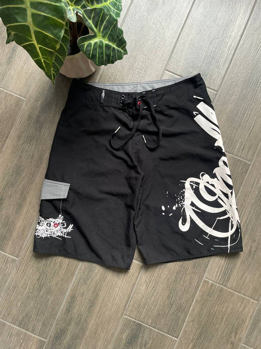 Oneill black surf y2k baggy shorts