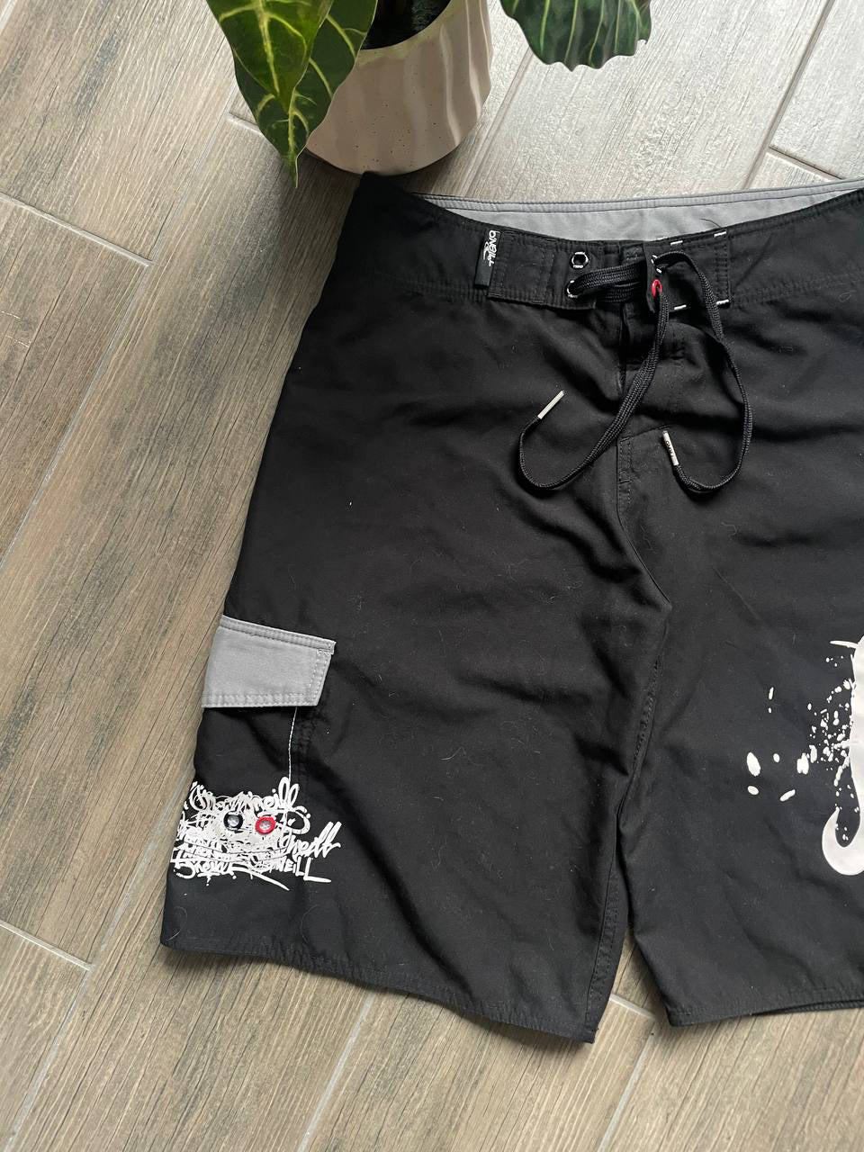 Oneill black surf y2k baggy shorts