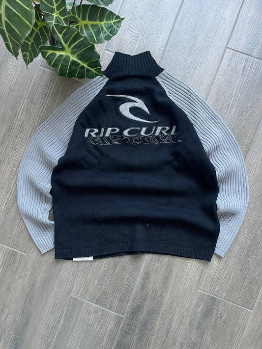 Rip Curl wool vintage 1/3 zip y2k jumper