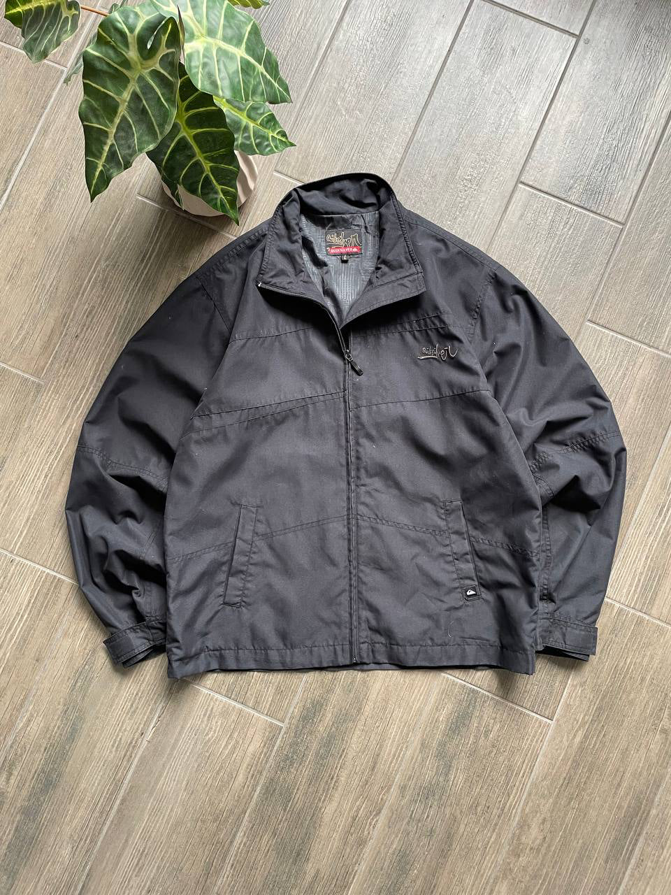 Quiksilver black y2k baggy jacket