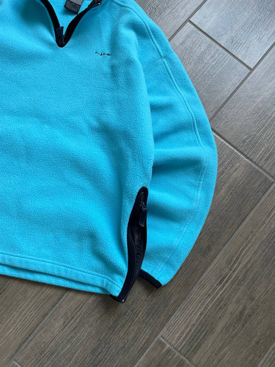 Nike Women's Vintage Aqua Blue Fleece Half-Zip Pullover