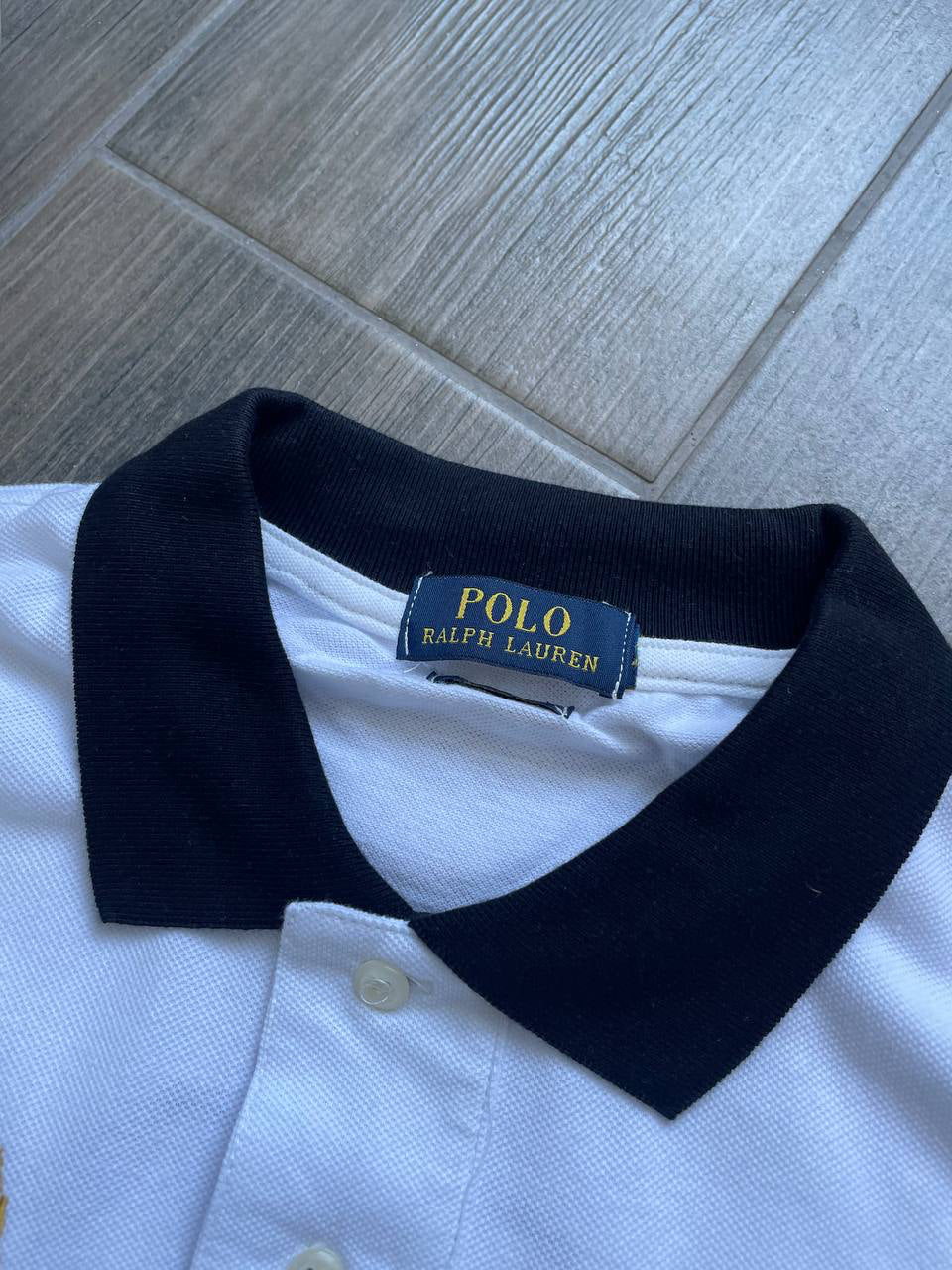 Polo Ralph Lauren Los Angeles white y2k polo