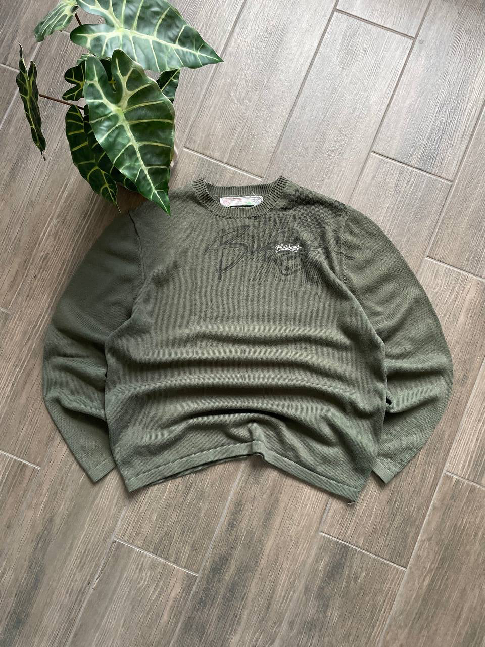 Billabong Vintage Olive Green Knit Sweater