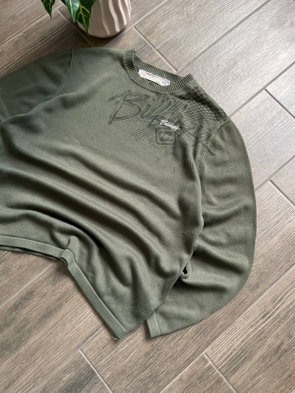 Billabong Vintage Olive Green Knit Sweater