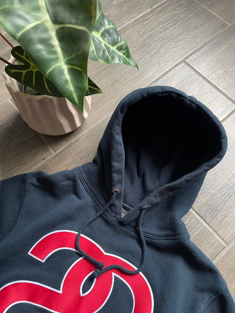 Stussy big logo y2k vintage baggy hoodie