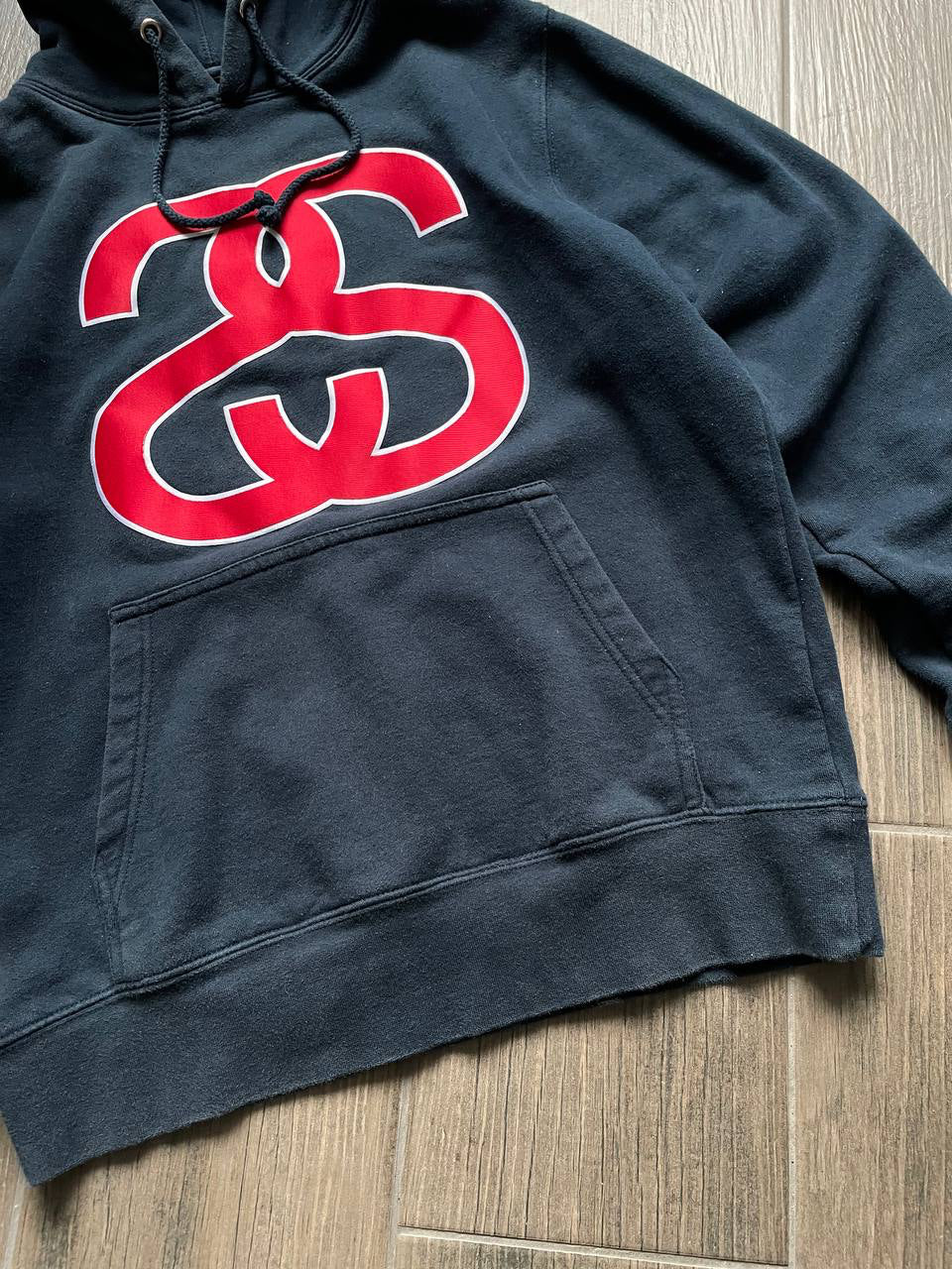 Stussy big logo y2k vintage baggy hoodie