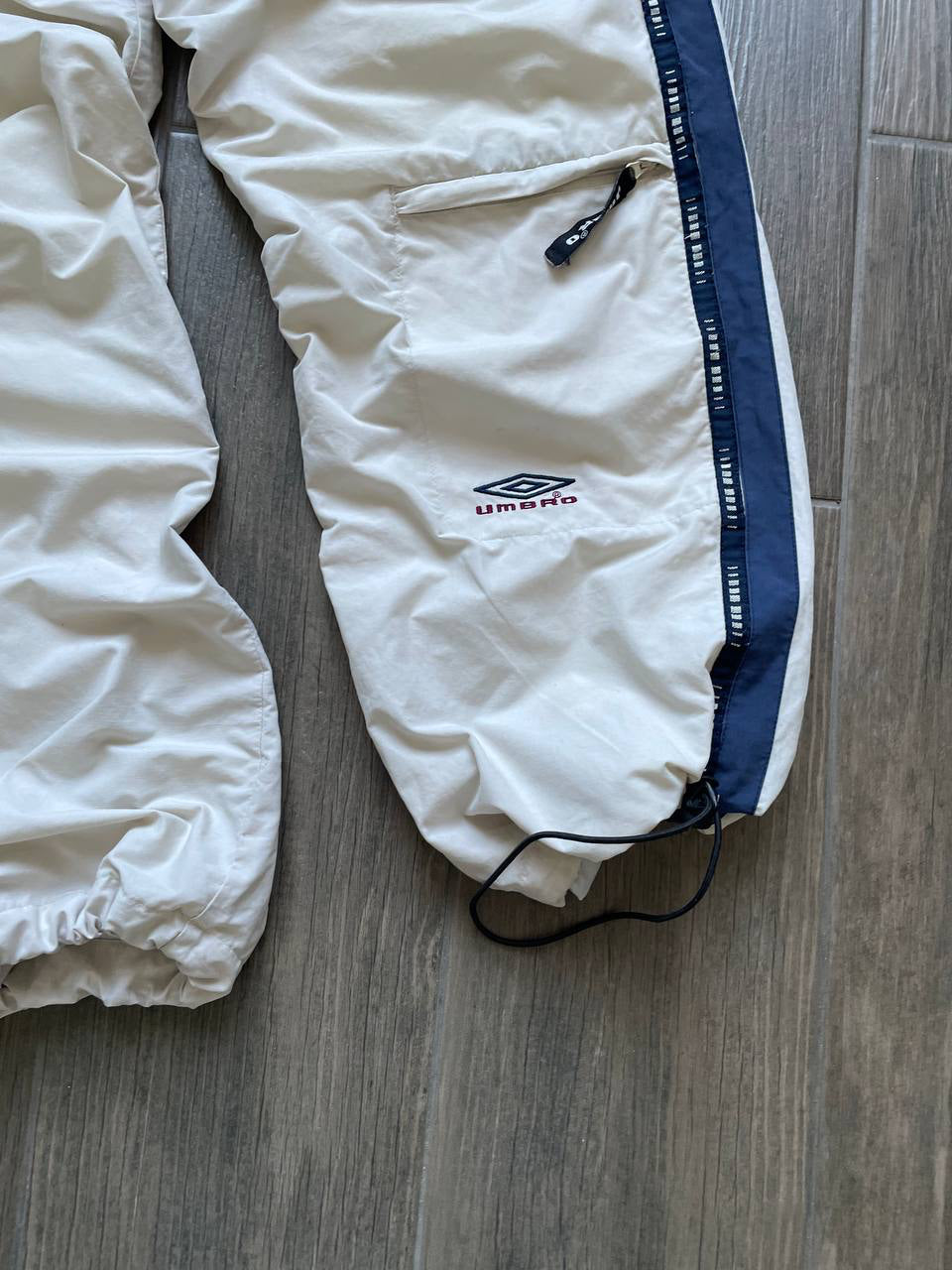 Umbro White & Navy Vintage Track Pants