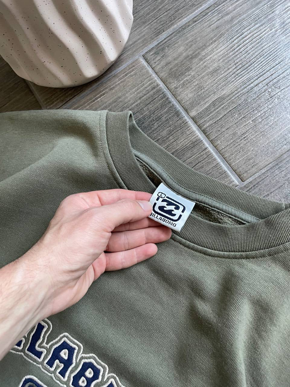 Billabong Olive Green Vintage Sweatshirt